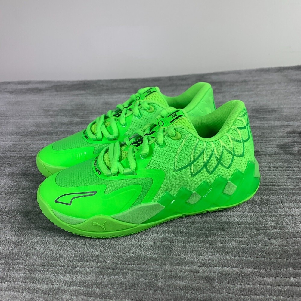 Puma LaMelo Ball MB.01 Lo "Green Gecko" Volt Grade School GS 377368-07 Brand New - Picture 1 of 11